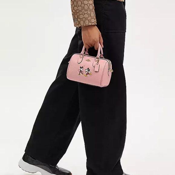 NWT Disney X Coach Mini Rowan Satchel Pink - Picture 6 of 6
